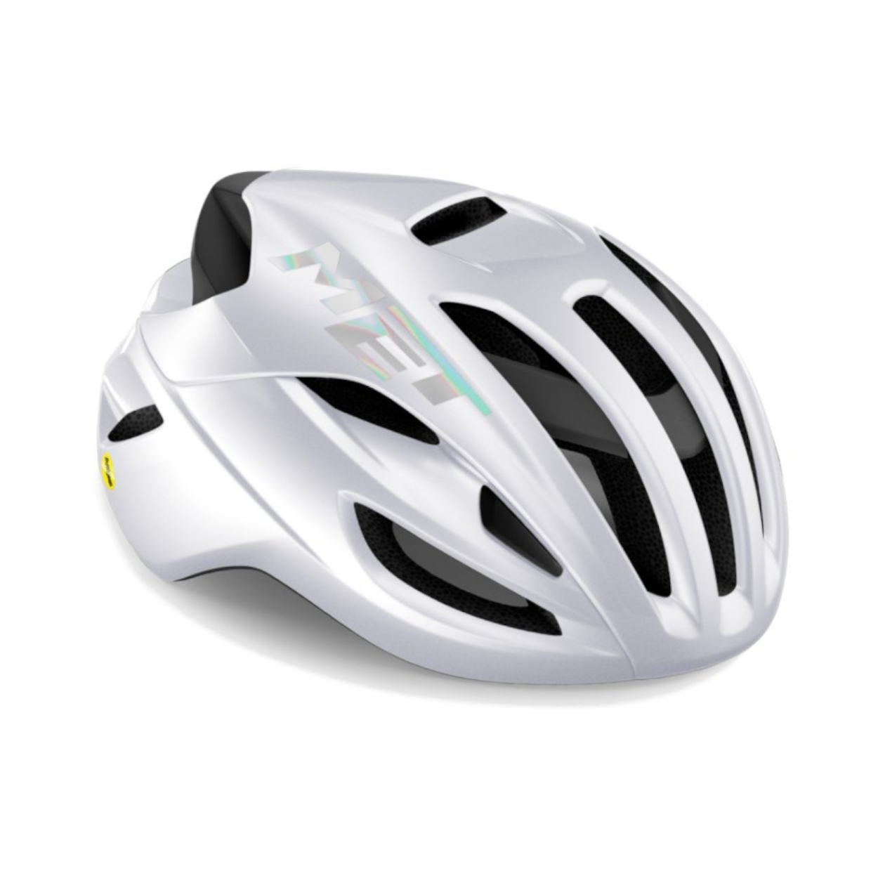 Casque MET Rivale MIPS Blanc Holographique