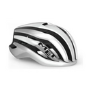 CASQUE MET TRENTA 3K CARBON MIPS BLANC/ARGENT MÉTALLIQUE