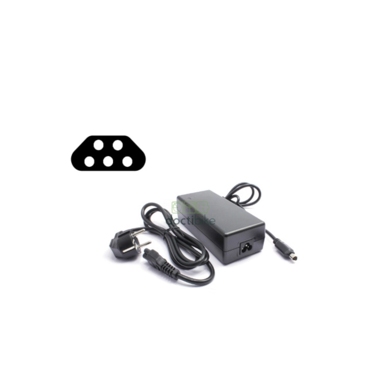 Chargeur Joycube 36V 1,8A Mâle 5 Broches Trapèze