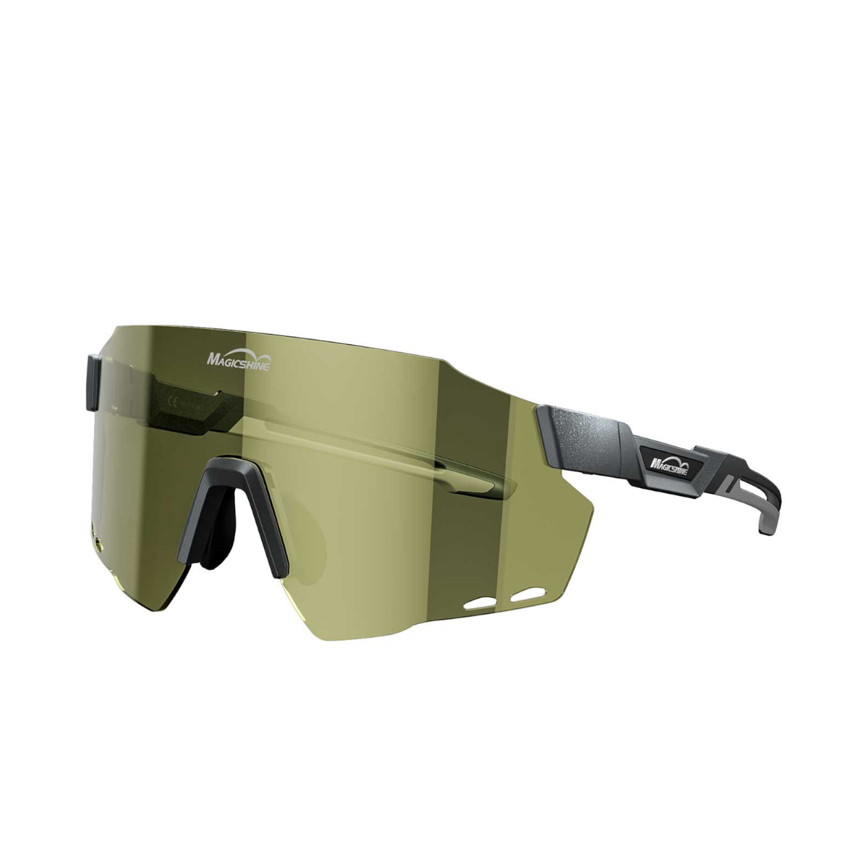 Lunettes MagicShine Windbreaker Matt Gris+Or
