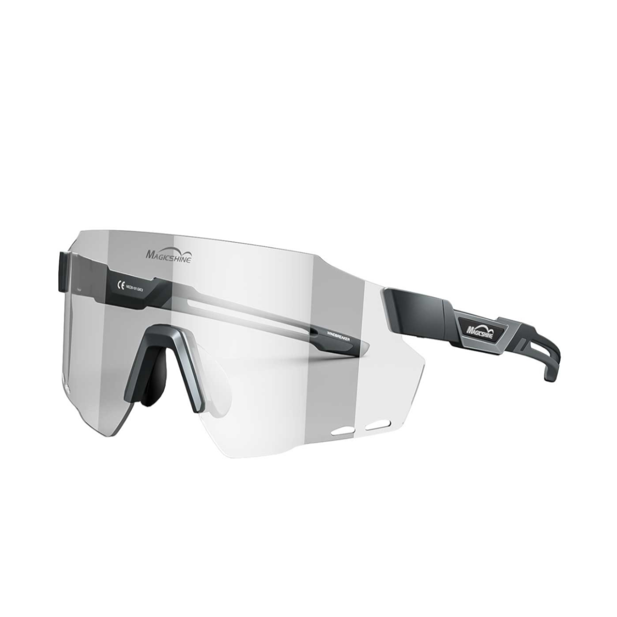 Lunettes MagicShine Windbreaker Photochromic Matt Noir+Noir