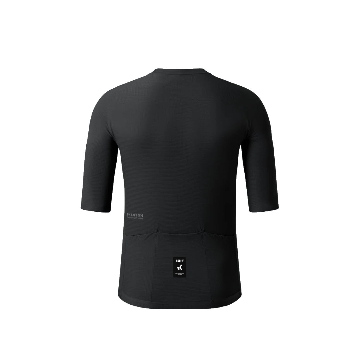 Maillot Manches Courtes Phantom Unisex JET BLACK